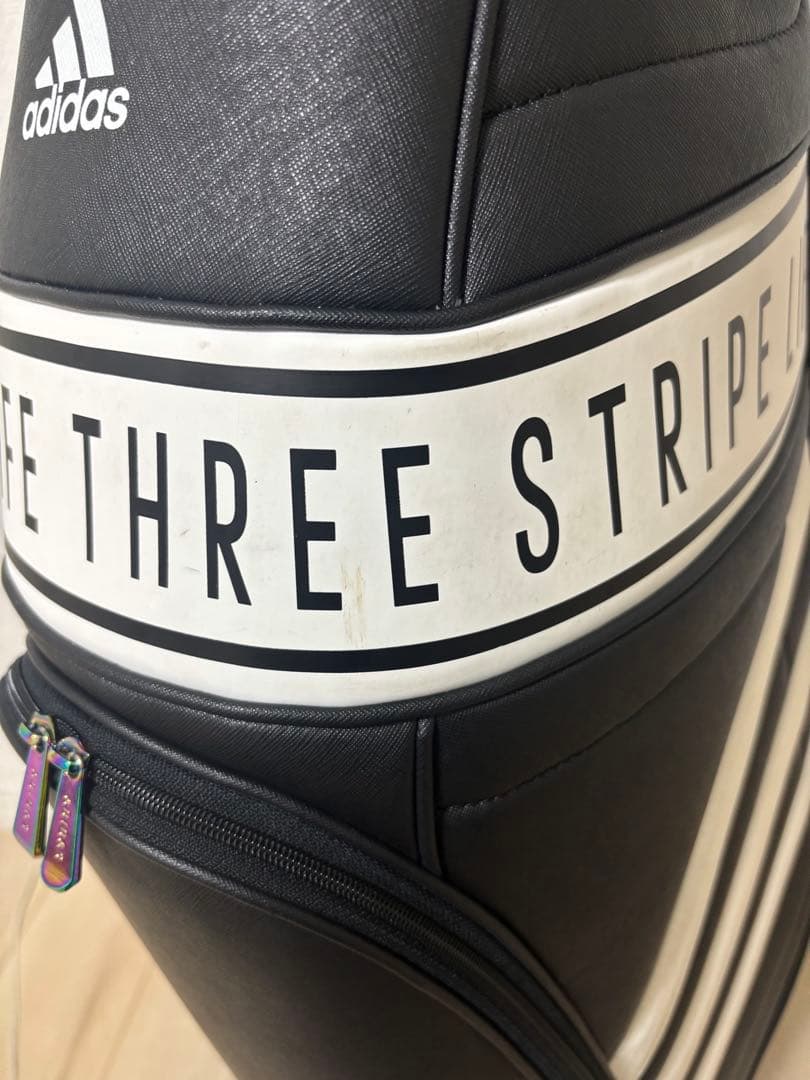 adidas THREE STRIPE ゴルフバッグ　キャディバッグ