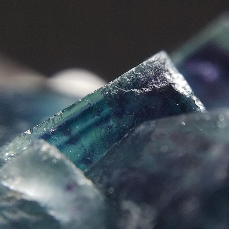 499 オコルス鉱山産 マリンブルー パープル フローライト