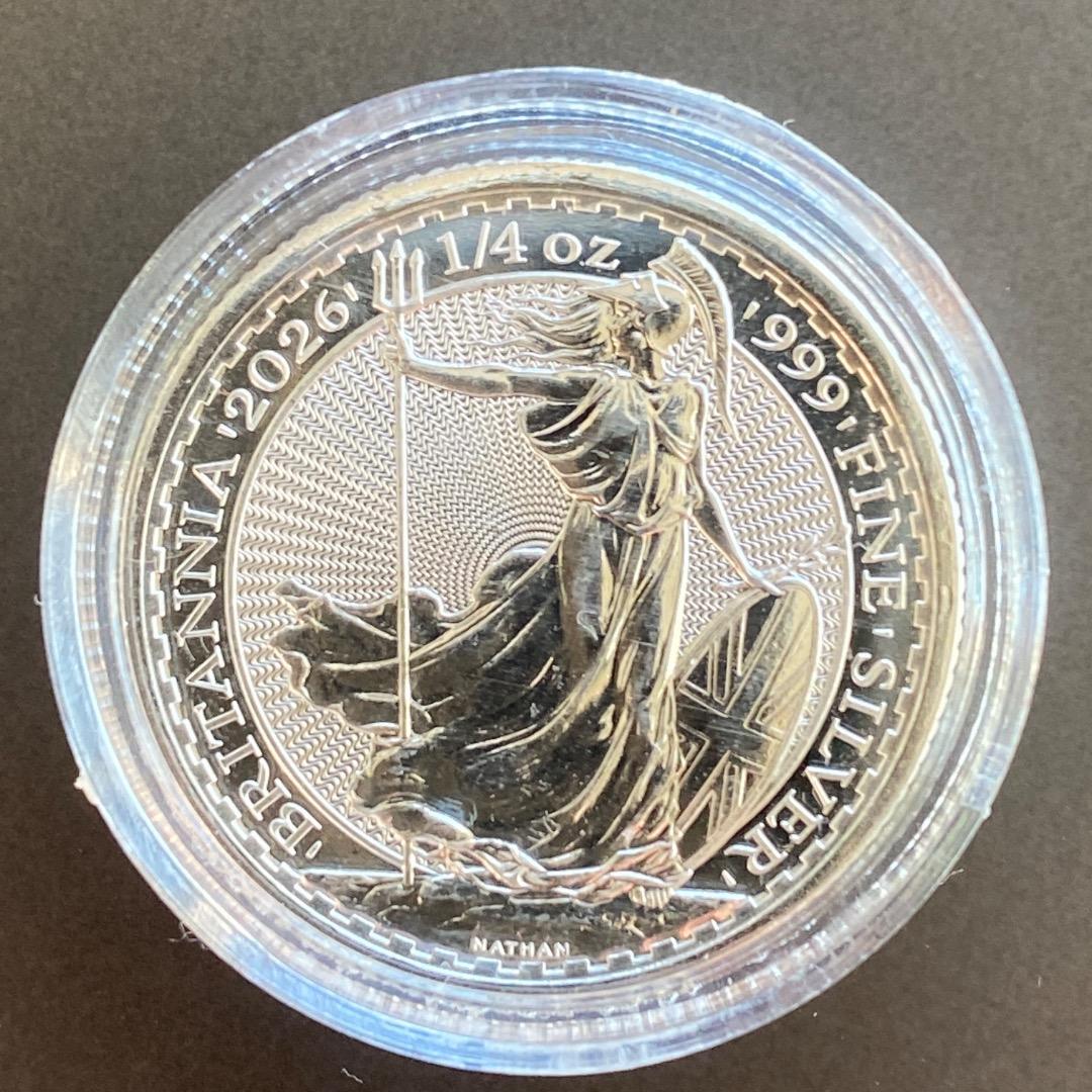 イギリス 2026年 チャールズ3世 ブリタニア 1/4オンス 銀貨