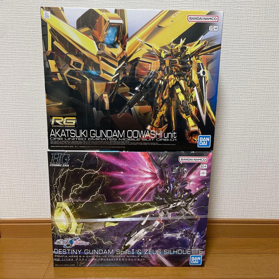 【新品】RG 1/144 アカツキガンダム（オオワシ装備）　ゼウスシルエット