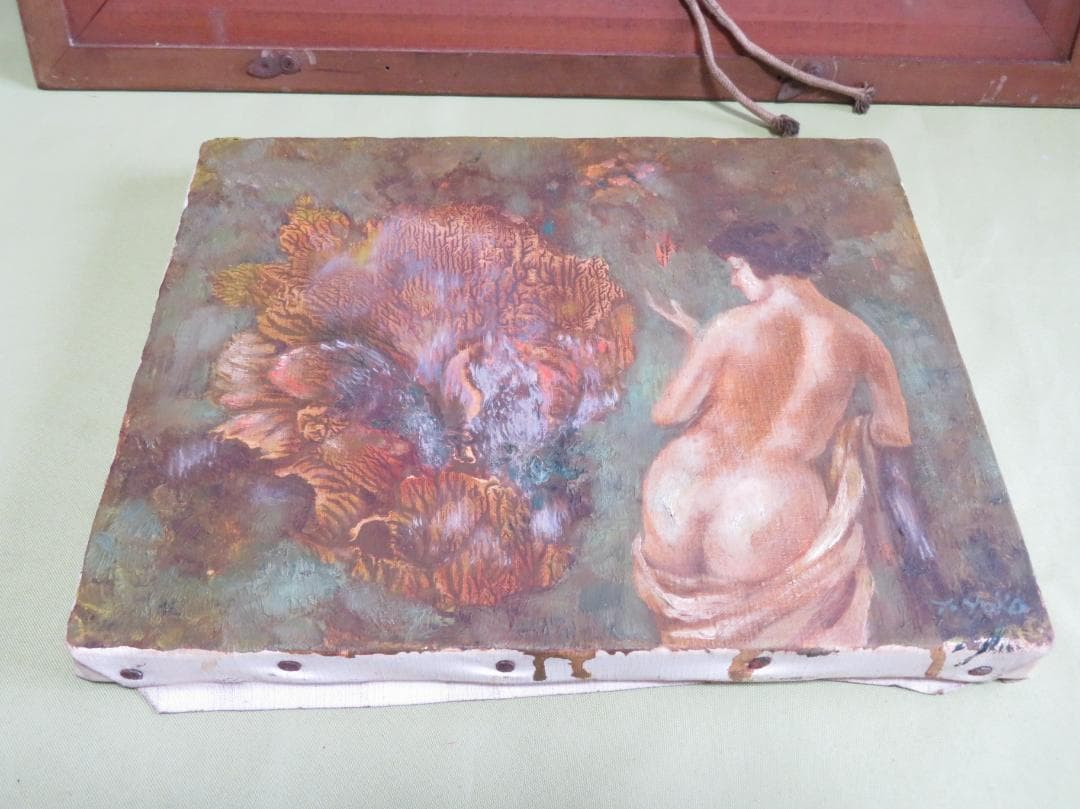 横尾龍彦　題不明　油彩F3号　幻想画家　神奈川県立近代美術館 福岡県立美術館他