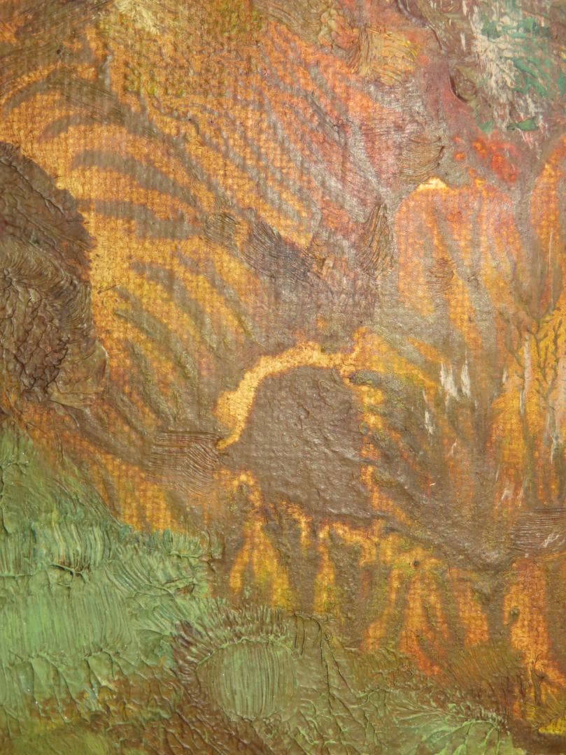 横尾龍彦　題不明　油彩F3号　幻想画家　神奈川県立近代美術館 福岡県立美術館他