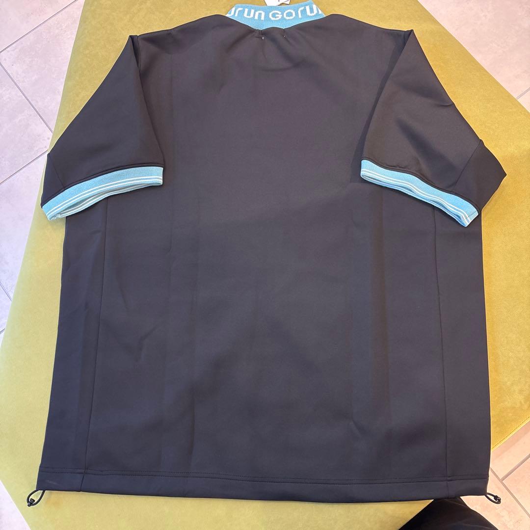 gorurun 編み立てリブ ボンディング プルオーバー ブラック