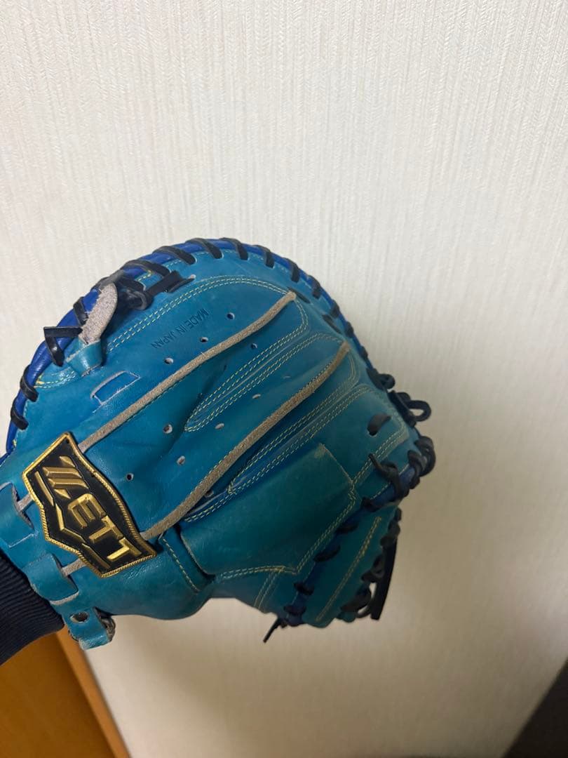 ZETT 軟式グローブ 青