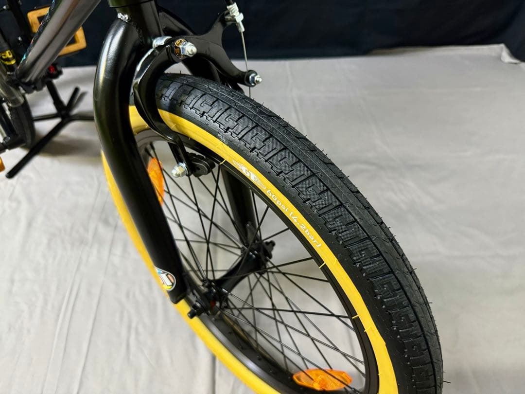 台湾製 GT BMX 自転車 20インチ イエローパーツ カスタムモデル