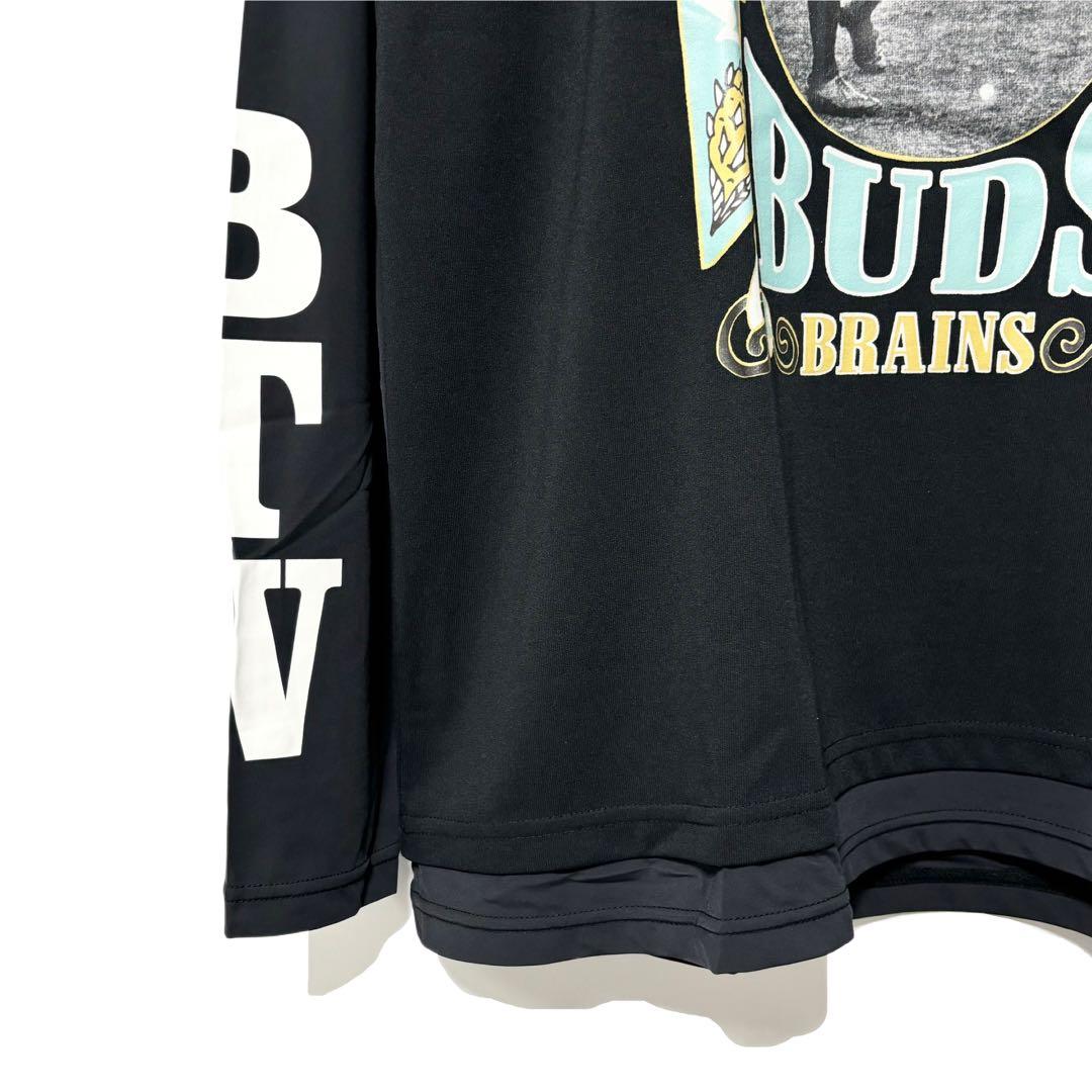 ラッセルノ ゴルフ レイヤード プリント モックネック L/S ブラック L 5