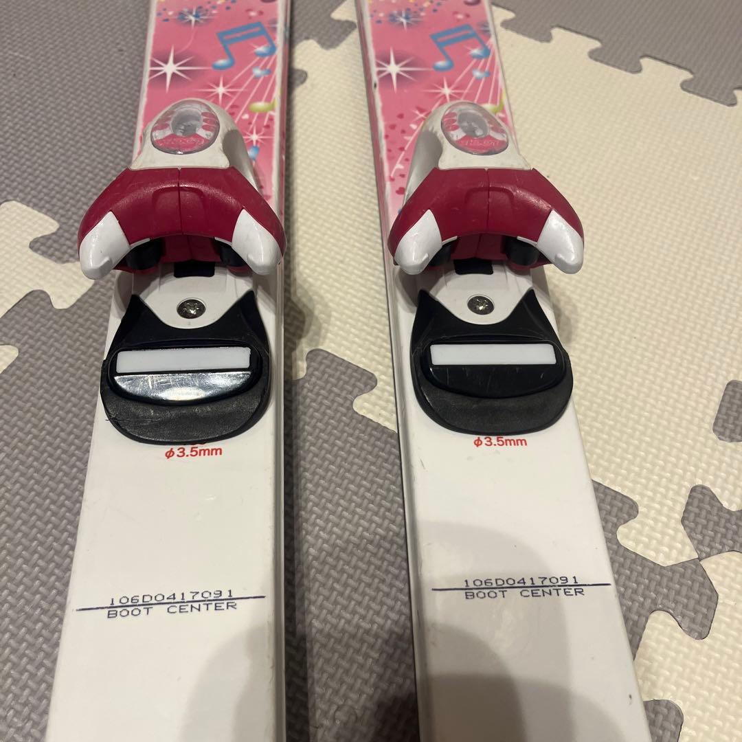 KAZAMA スキー板 106㎝　ストック ブーツ　4点セット　マリーちゃん