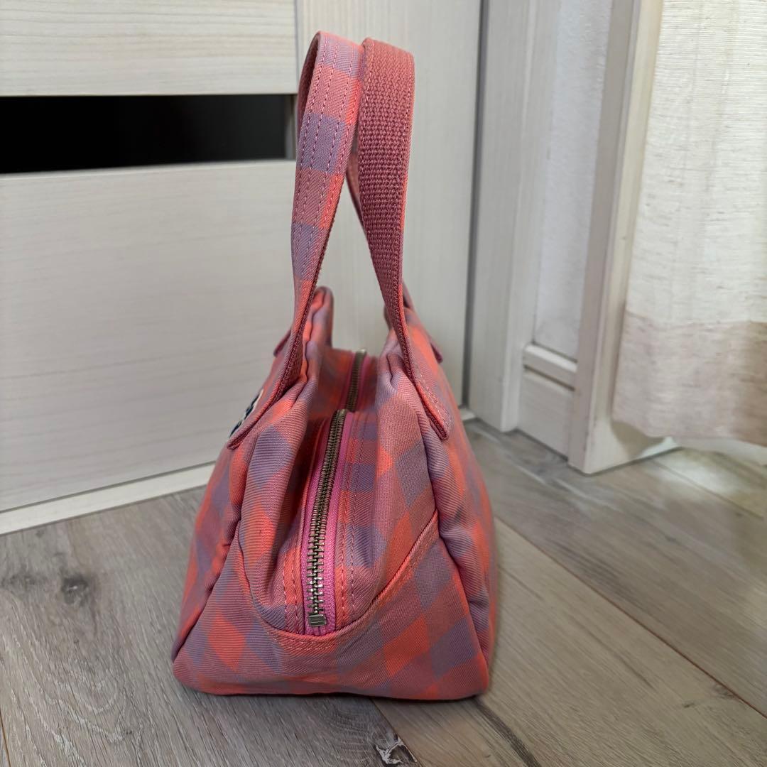 パーリーゲイツ ゴルフ カートバッグ ピンクチェック 新品未使用 ファスナー付