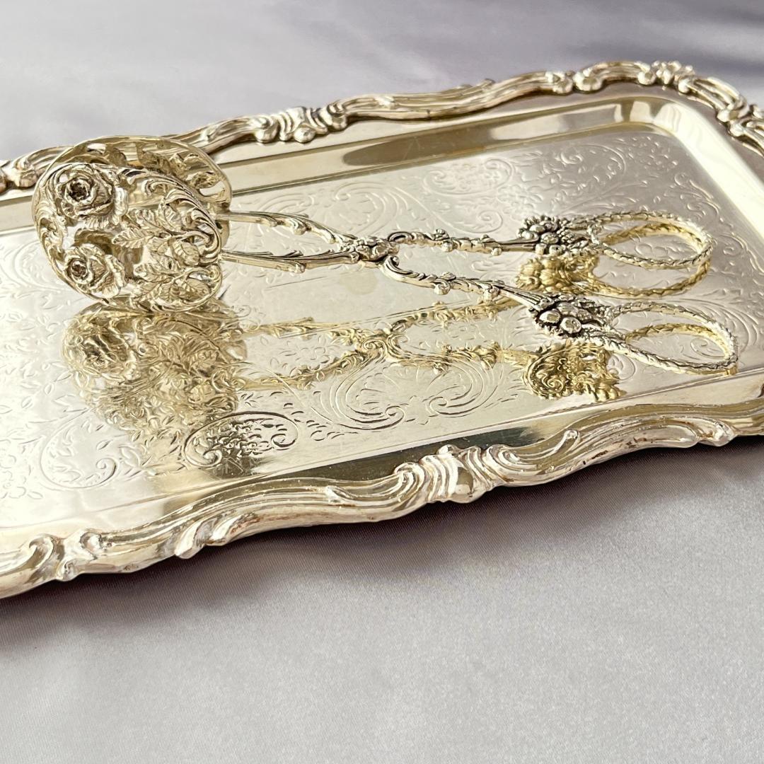 【Christoph Bach】 薔薇の透かしのペストリートング【純銀】