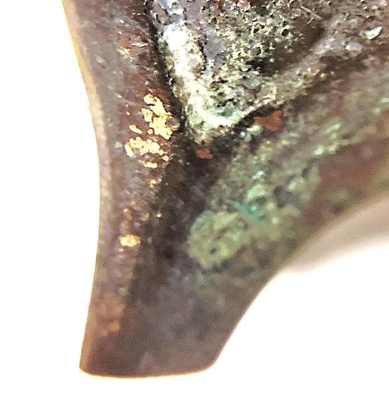 【 東周青銅香炉 】　方形獣胴四つ足　骨董・古玩　蔵出