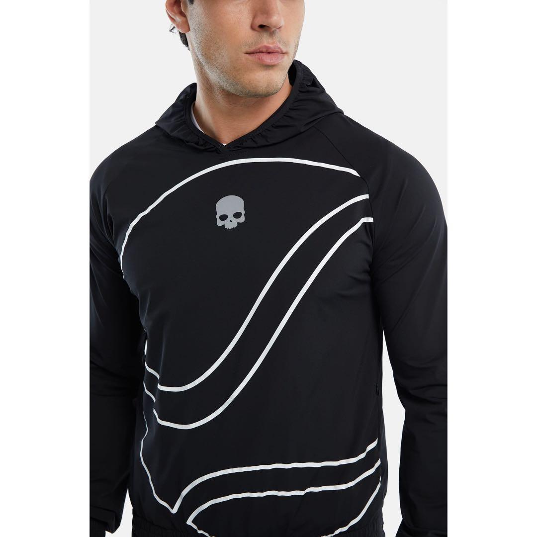 ハイドロゲン★テニス★フーディ・パーカー・ジャケット★ブラック★Lサイズ