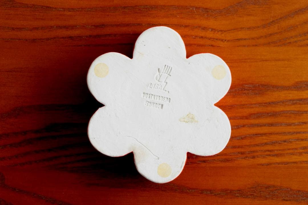 Lisa Larson リサラーソン キャンドルスタンド 赤 a