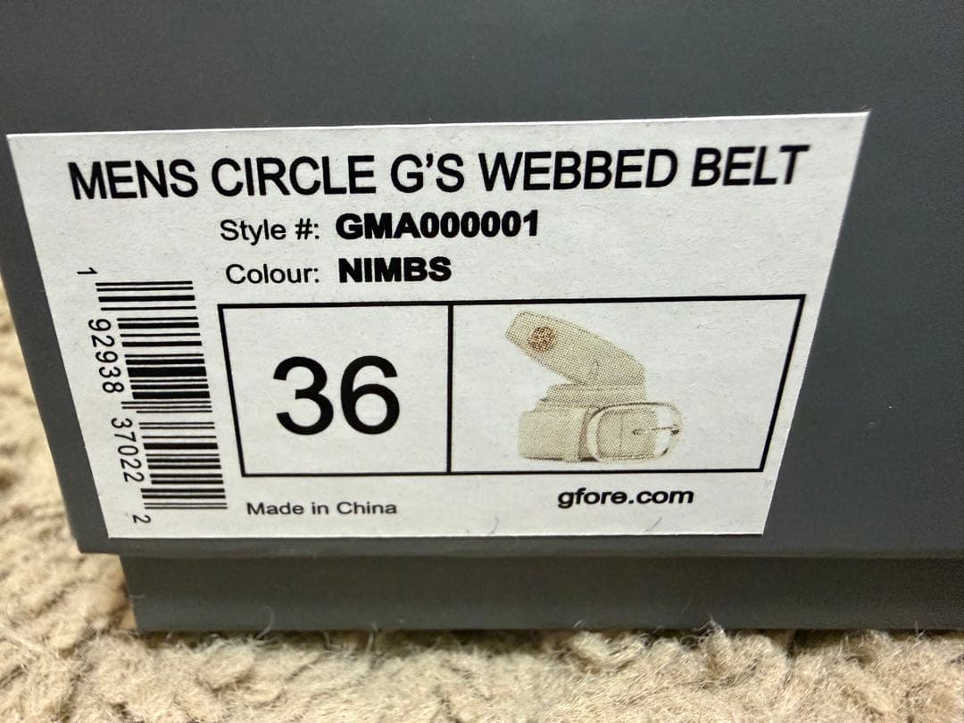 G/FORE ベルト　36 GFORE ジーフォア