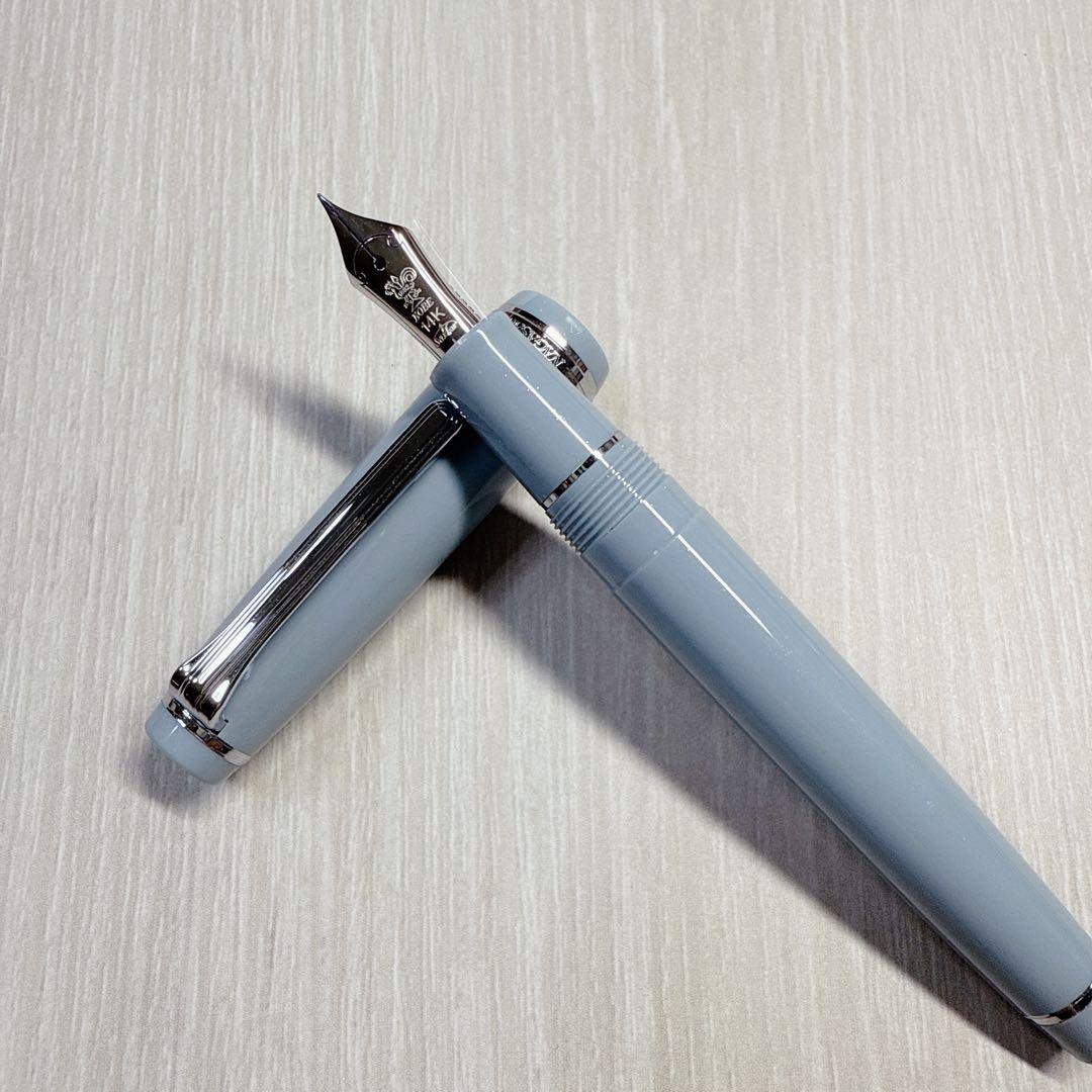 梅田茶屋町店10周年 限定万年筆 チャスカブルーシルバー プロギアスリム