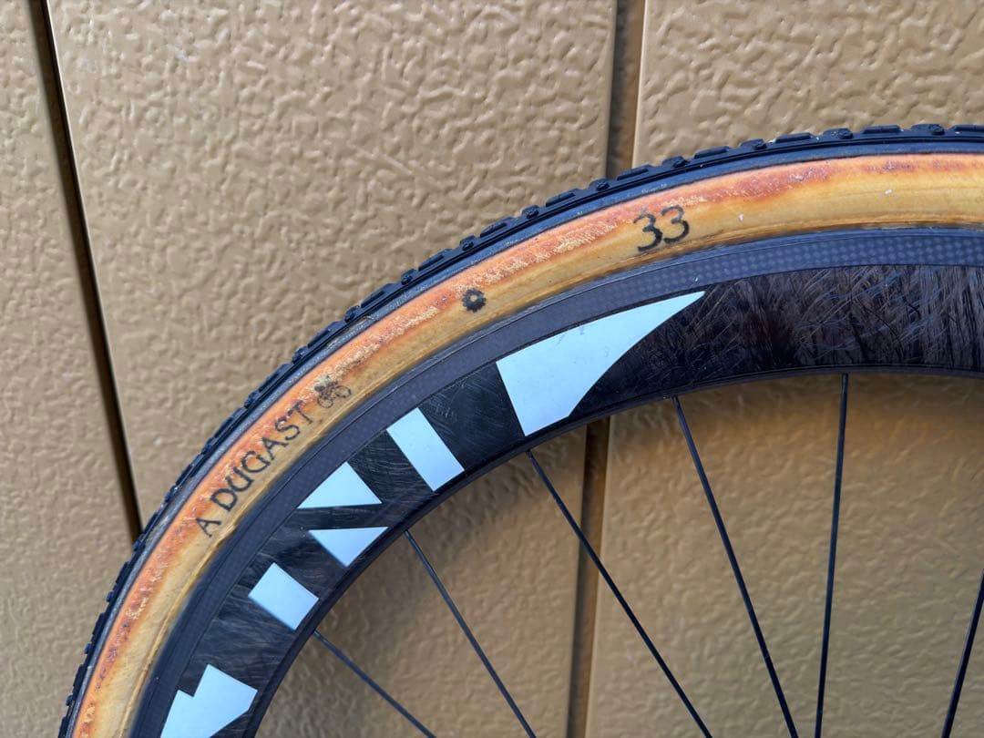 チューブラーカーボンホイール+デュガスTyphoon シクロクロス　即レース可