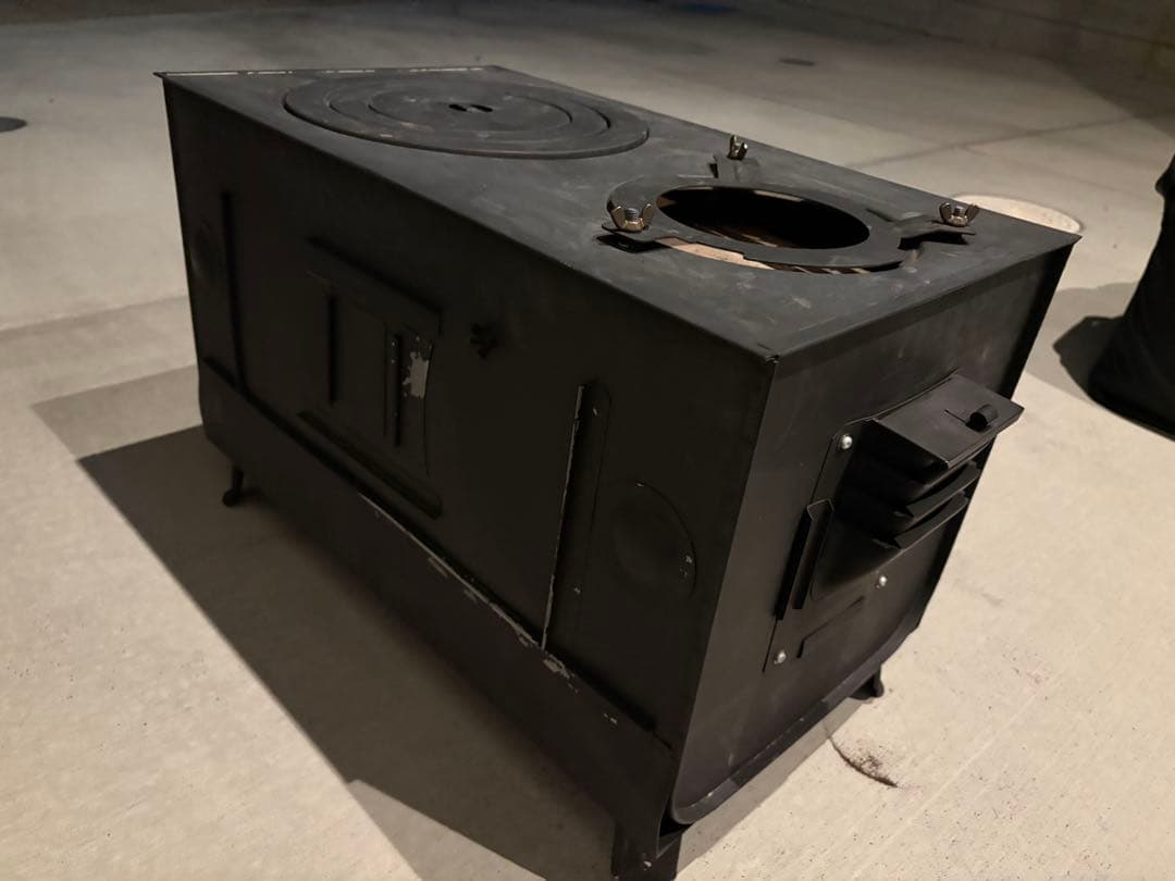 ロマンチカル 薪ストーブ 煙突上出し 脚長さん付き ピザオーブン 煙突フルセット