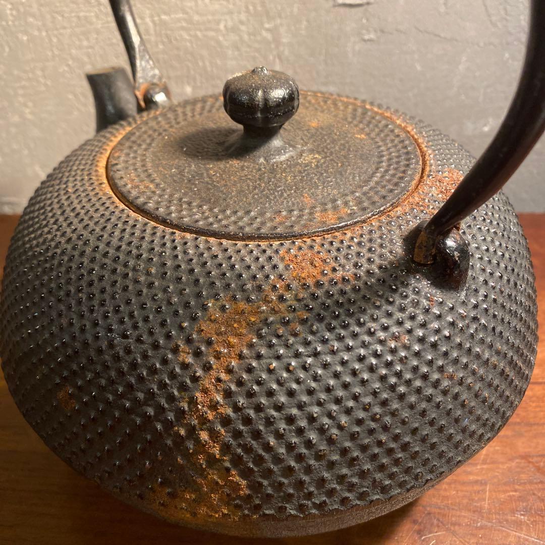 南部鉄器 鉄瓶 南部特製 アラレ ヤカン 古道具 昭和レトロ 古道具