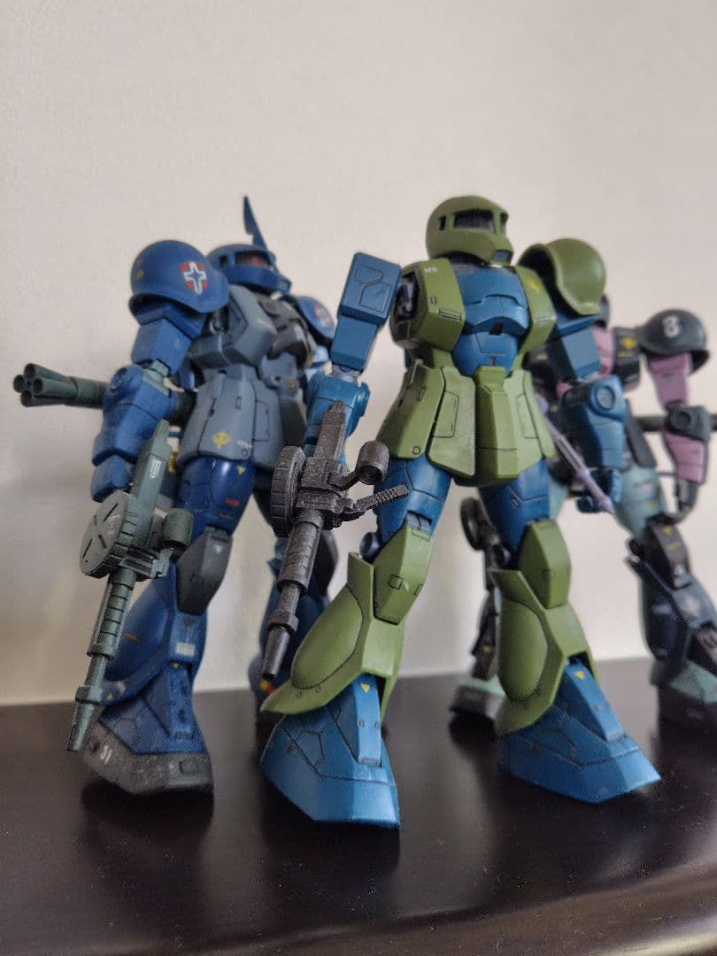 完全塗装版　完成品　3点セット　MG ザクI　全種類 コンプリート　旧型ザク