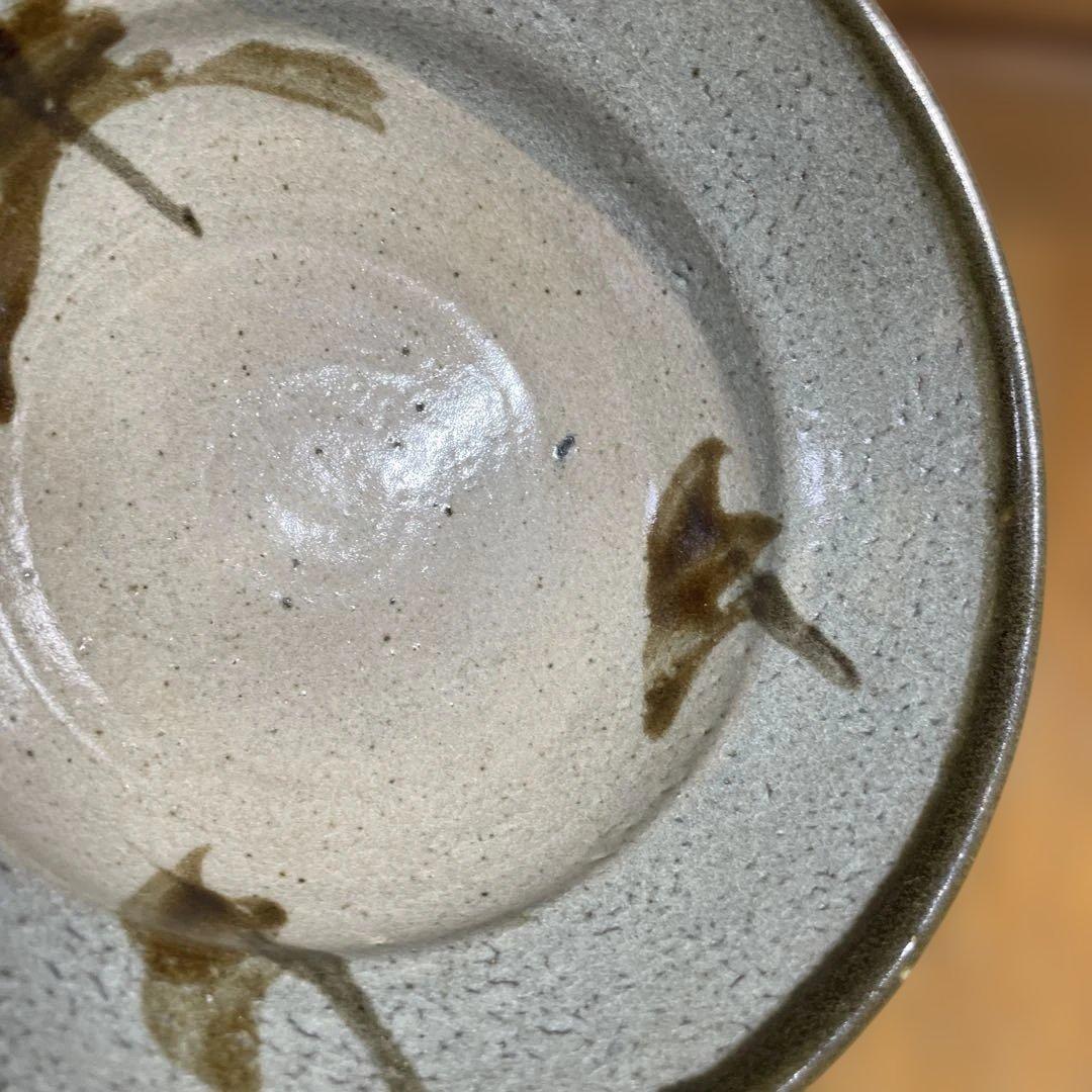 浜田庄司　鐡絵菓子鉢　箱なし