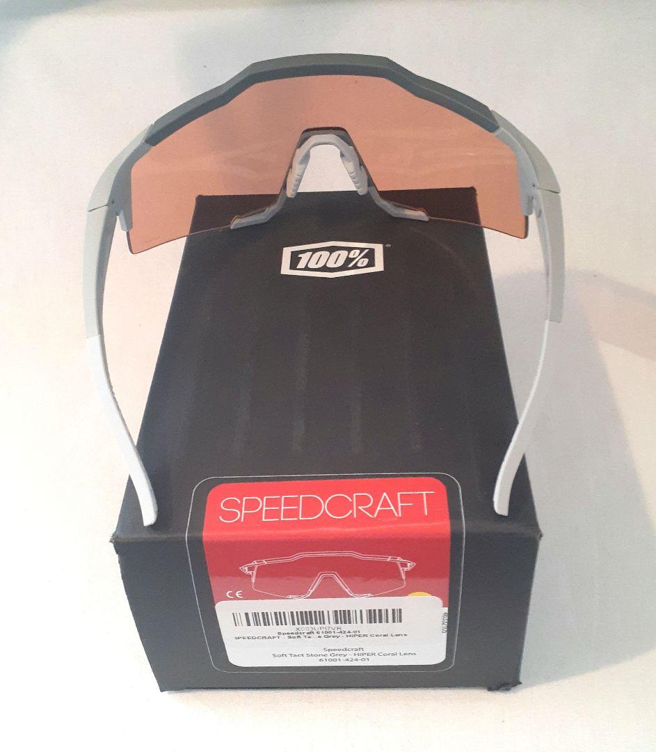 100% Speedcraft HiPERコーラル ワンハンドレッド サングラス