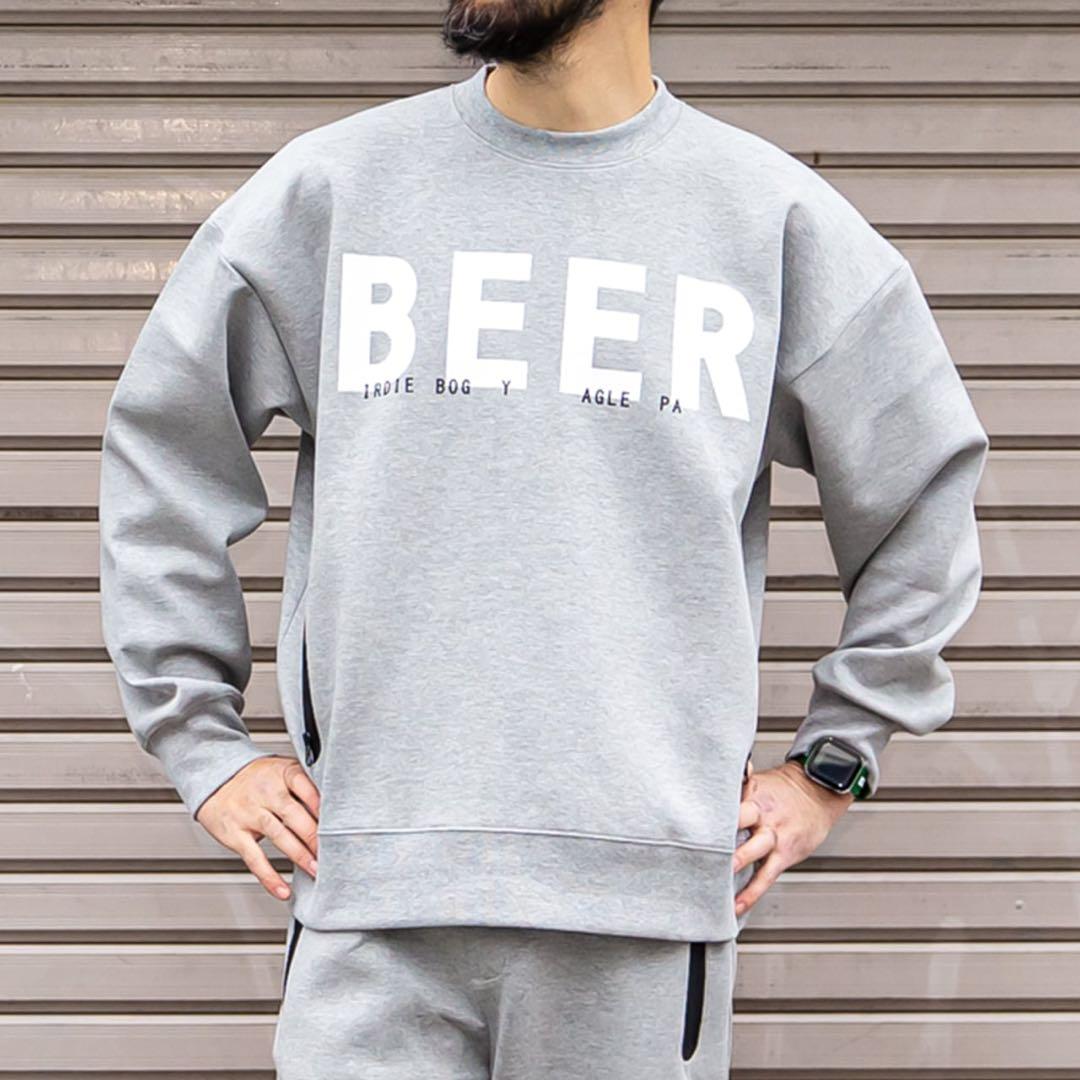 肉*丸様 BEERゴルフ モックネックプルオーバー グレー