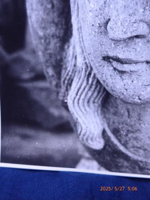 希少！原爆投下後の浦上天守堂の石彫の残骸のオリジナルプリント