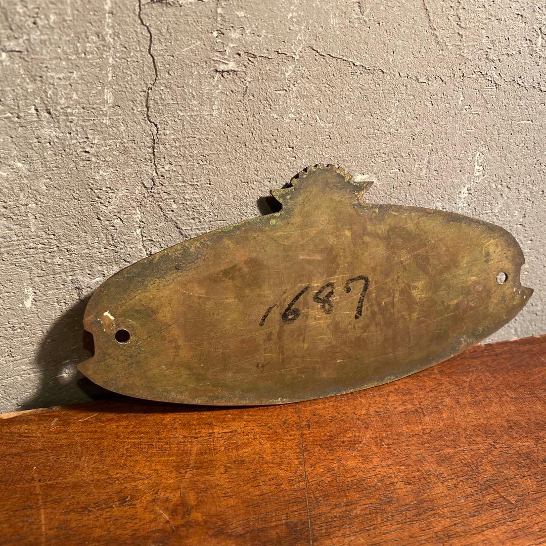 稀少 東急車輌 銘板 銅板プレート 昭和30年 骨董品 壁掛け 置物