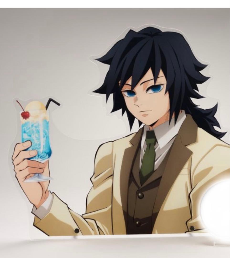 鬼滅の刃 冨岡義勇 バストアップアクリルパネル2点AGF純喫茶 柱イベント柱稽古