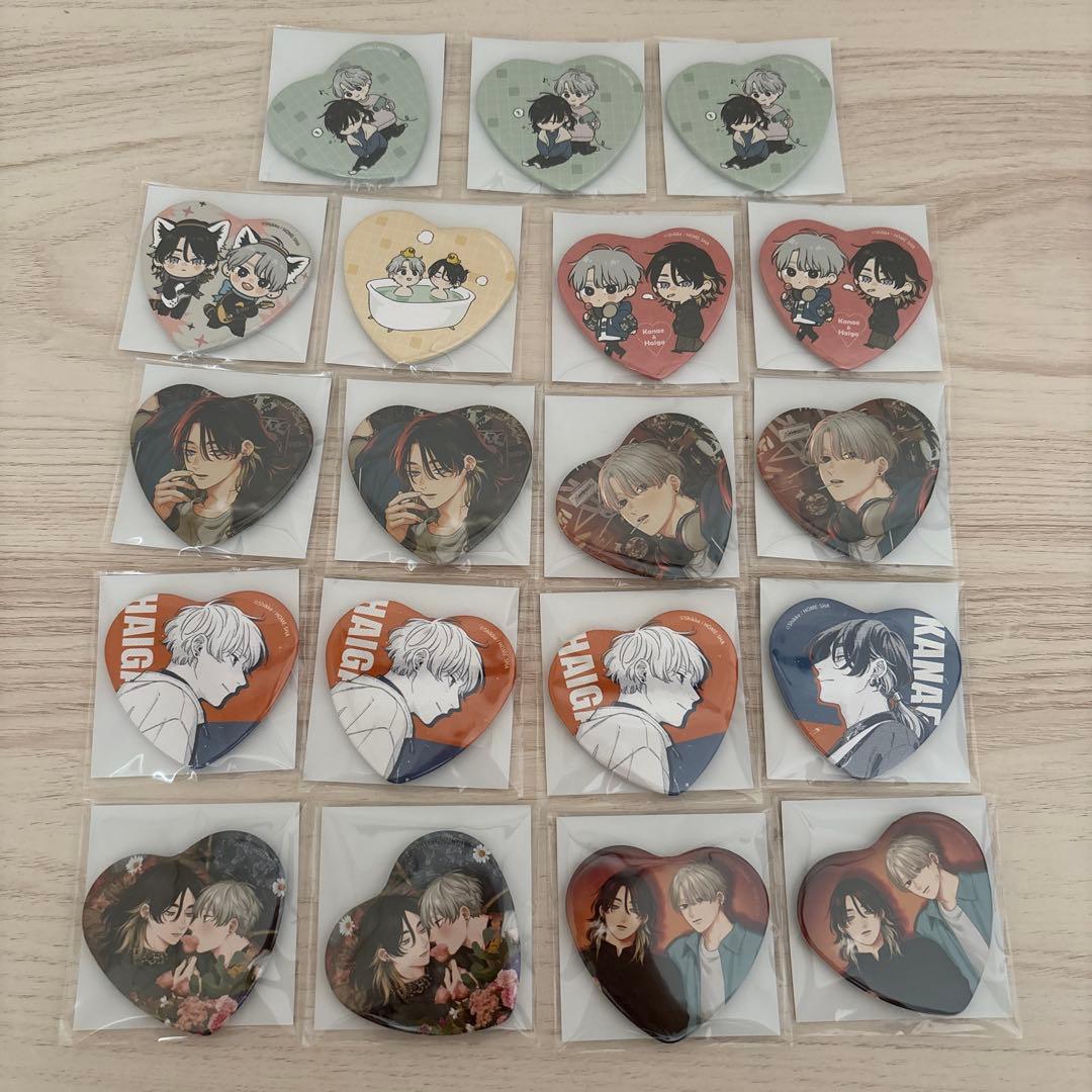 ピンクハートジャム 缶バッジ