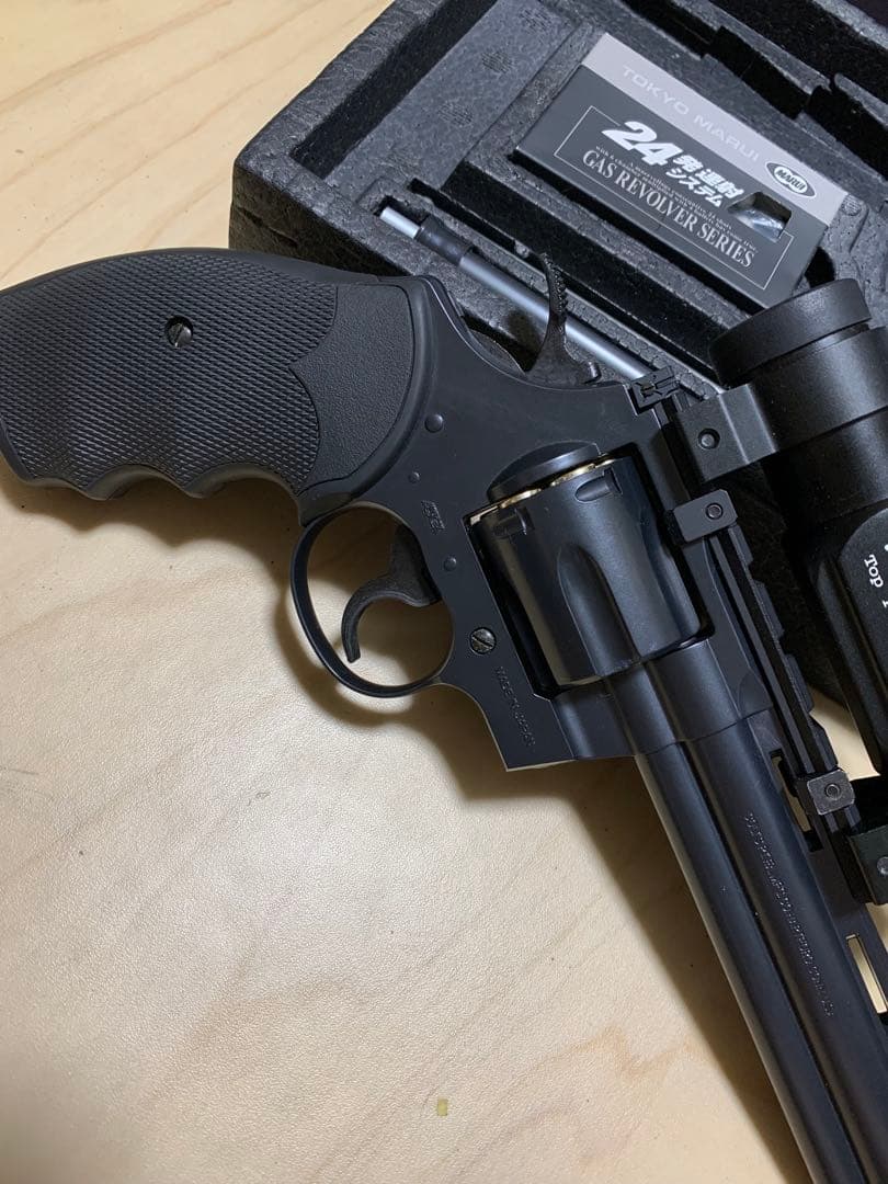 美品　廃盤 マルイ パイソン 6in 後期型 ガスリボルバー24連発