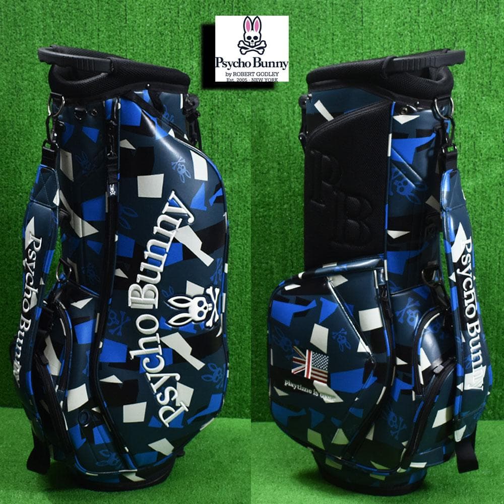 Psycho Bunny/サイコバニー ゴルフ キャディバッグ９型 美品！
