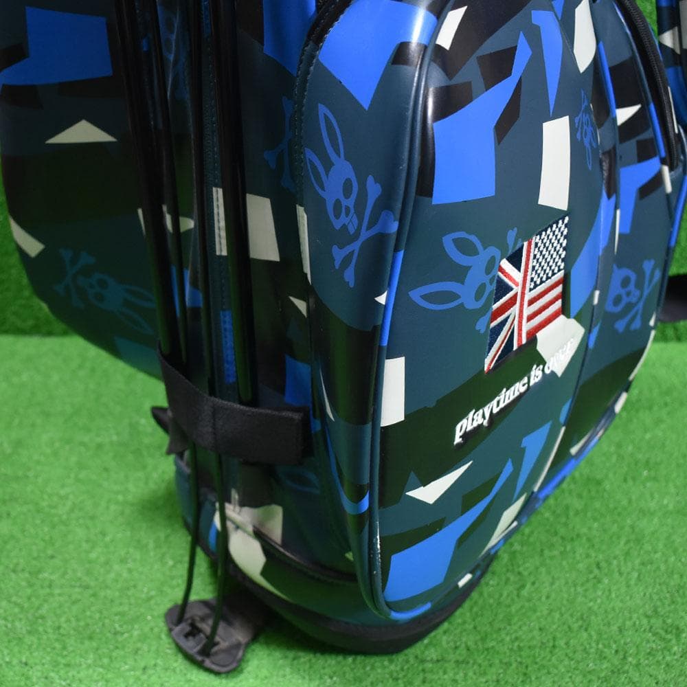 Psycho Bunny/サイコバニー ゴルフ キャディバッグ９型 美品！