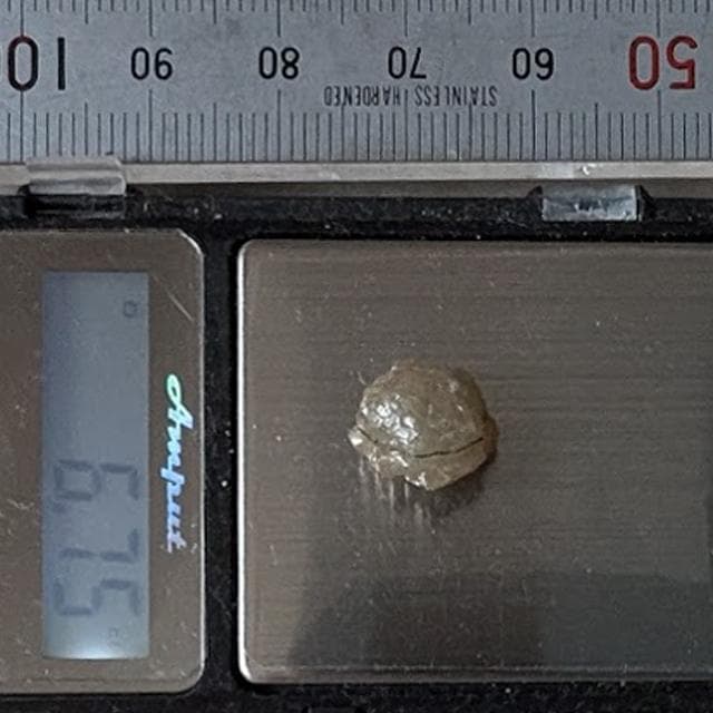 6.75ct　金平糖ダイヤ　ダイヤモンド　原石　産地不明　金剛光沢　鉱物標本