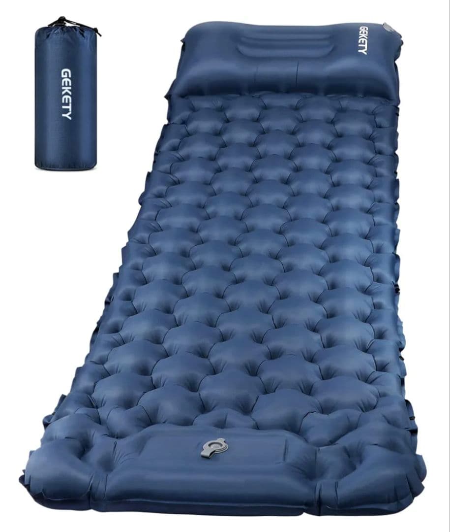 エアーマット GEKETY 約10CM厚さ キャンプマット　4個セット　防災用