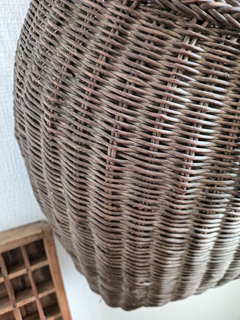 お取置7/16 古手の大きなあけび籠 　古民家　インテリア　古物　あけび籠