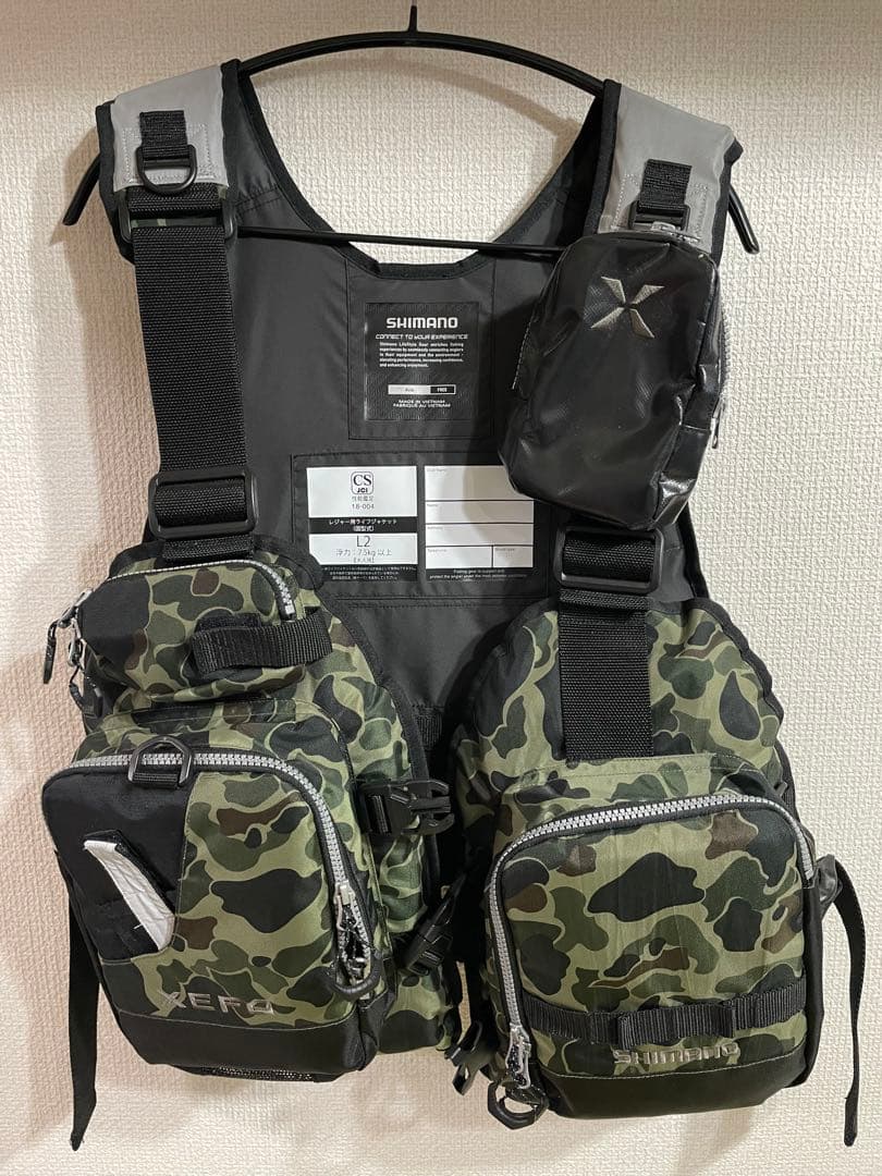 シマノ XEFO ゲームベスト VF-278R (カラー：カーキダックカモ)