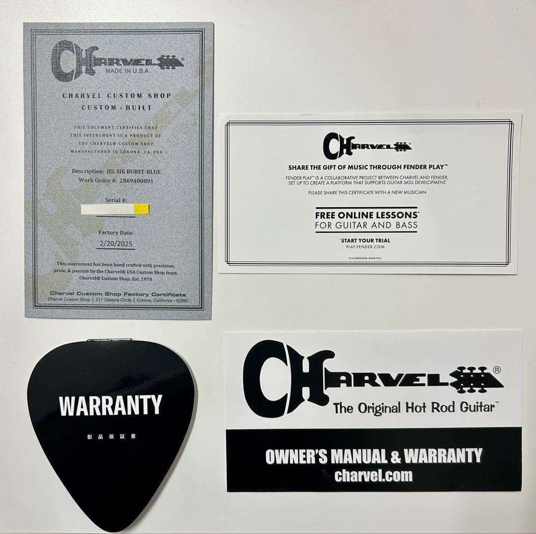 CHARVEL シャーベル Jake E.Lee BURST BLUE