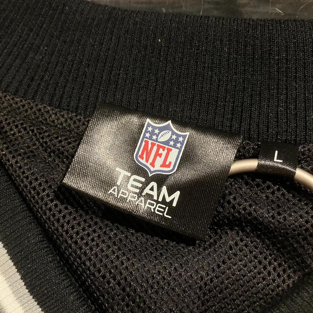 NFL　Raiders　ナイロンジャケット　プルオーバー/裏地/メッシュ　L