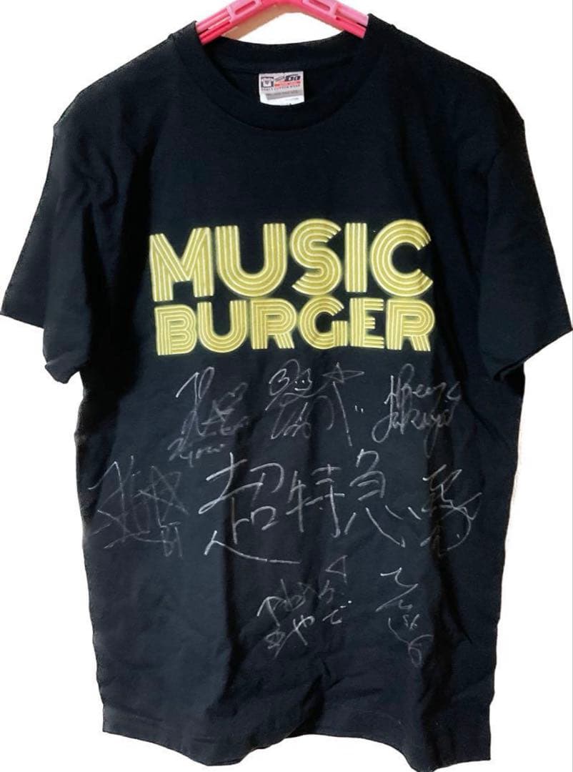 ［着払い］超特急 サイン入り tシャツ MUSIC BURGER