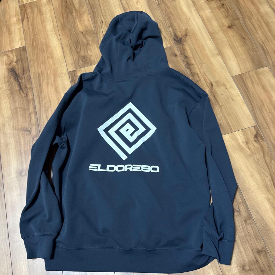 ELDORESO Back Logo Parka BLACK サイズL