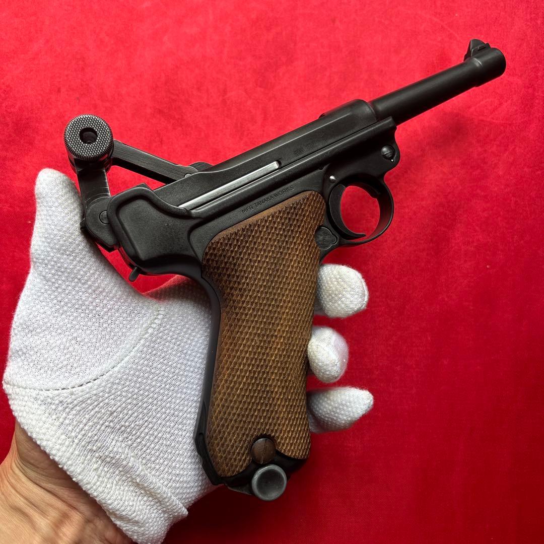 タナカ　ルガーP08HW 木製グリップ　予備マガジン付き