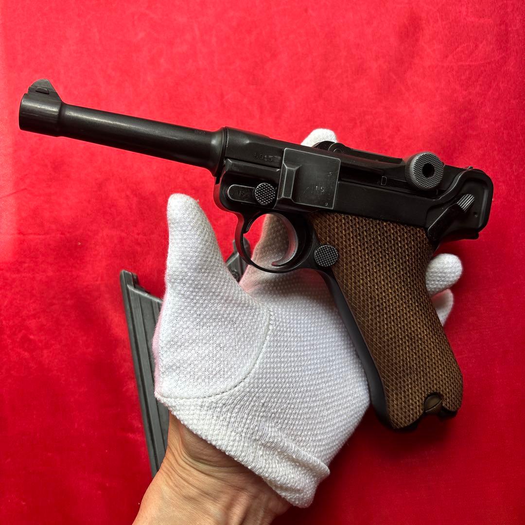 タナカ　ルガーP08HW 木製グリップ　予備マガジン付き