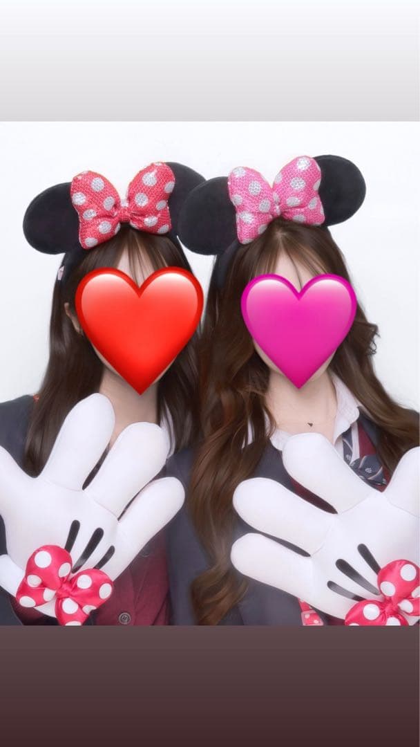 ミニーマウス カチューシャと手袋セット