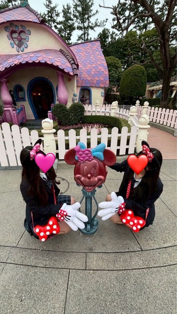 ミニーマウス カチューシャと手袋セット