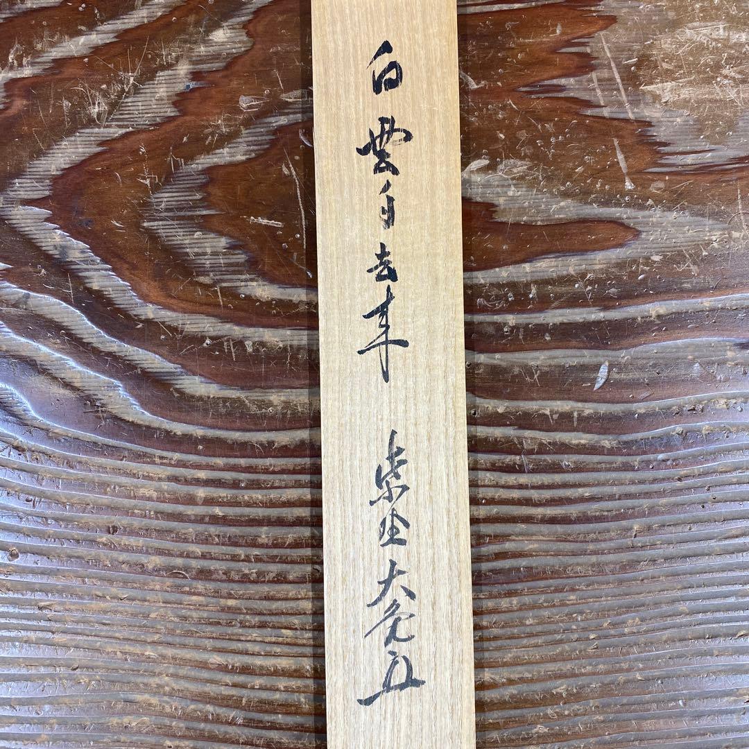 美品 掛け軸 大徳寺 立花大亀作「白雲自去来」共箱 中島静好堂表具 茶掛け
