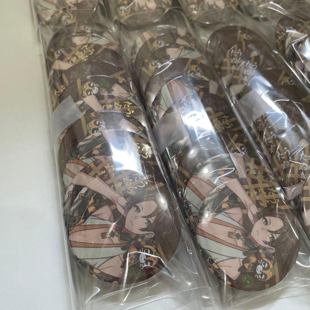 D30.浦島坂田船 うらたぬき 缶バッジ 花や花 等身 2020 春ツ