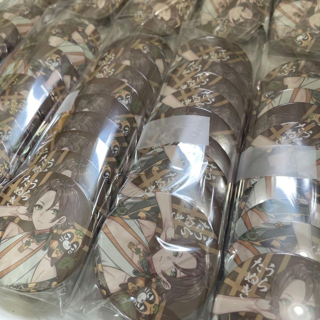 D30.浦島坂田船 うらたぬき 缶バッジ 花や花 等身 2020 春ツ