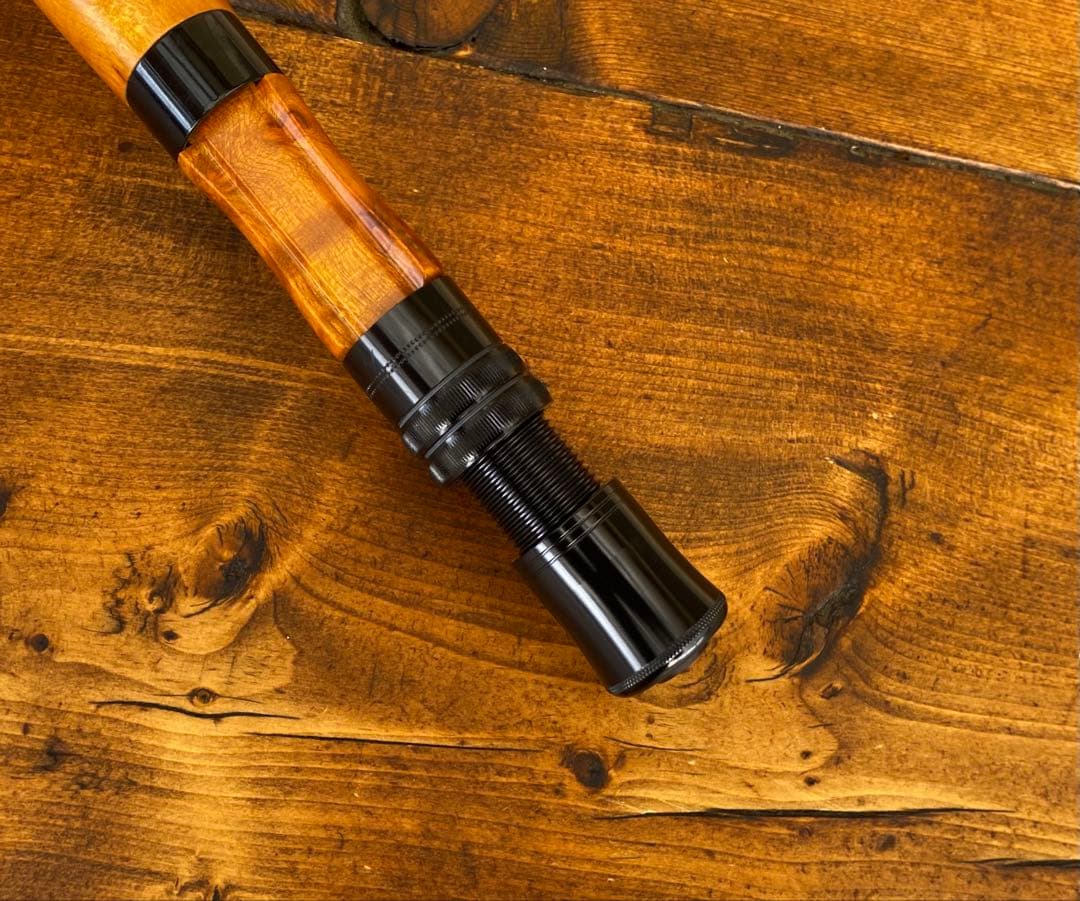 ウッドリールシート　ウッドグリップ　ロッドビルディング　トラウト　フェルール