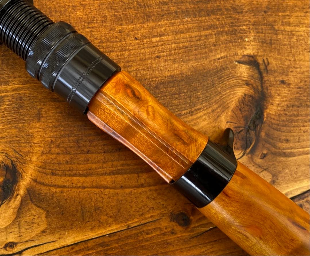 ウッドリールシート　ウッドグリップ　ロッドビルディング　トラウト　フェルール