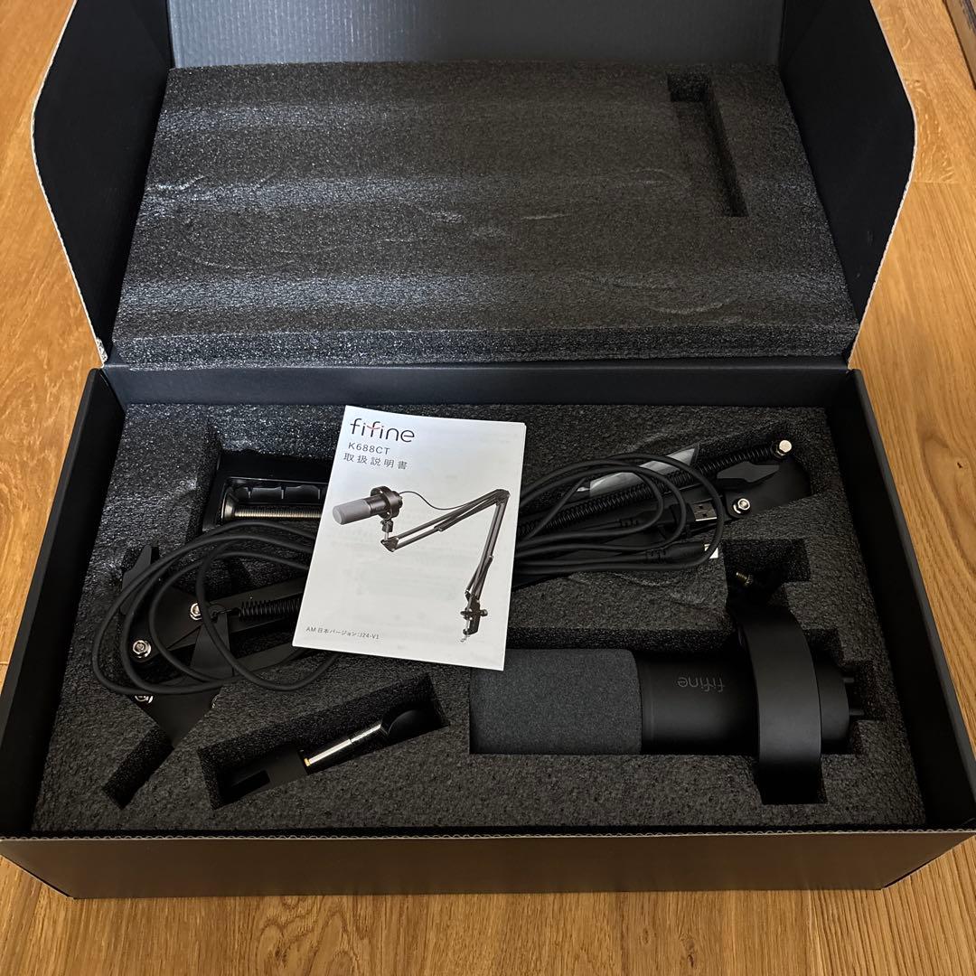 FIFINE K688CT マイクアーム付き